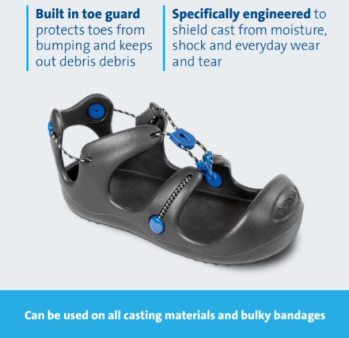 Body Armor Cast Shoe - Women's X-Small - Cast Boot for Injury Recovery & Protection