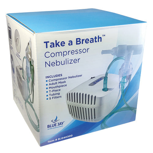 Quiet Nebulizer Compressor with Disposable Kit - Fast & Portable Aerosol Treatment