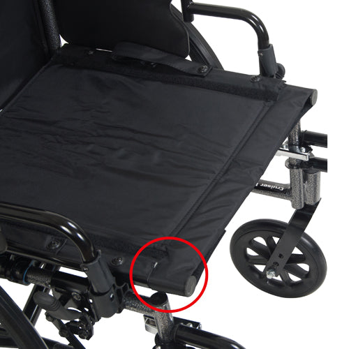 K3 Lightweight 20" Wheelchair with Detachable Desk Arms & Elevating Leg Rests - Cruiser III