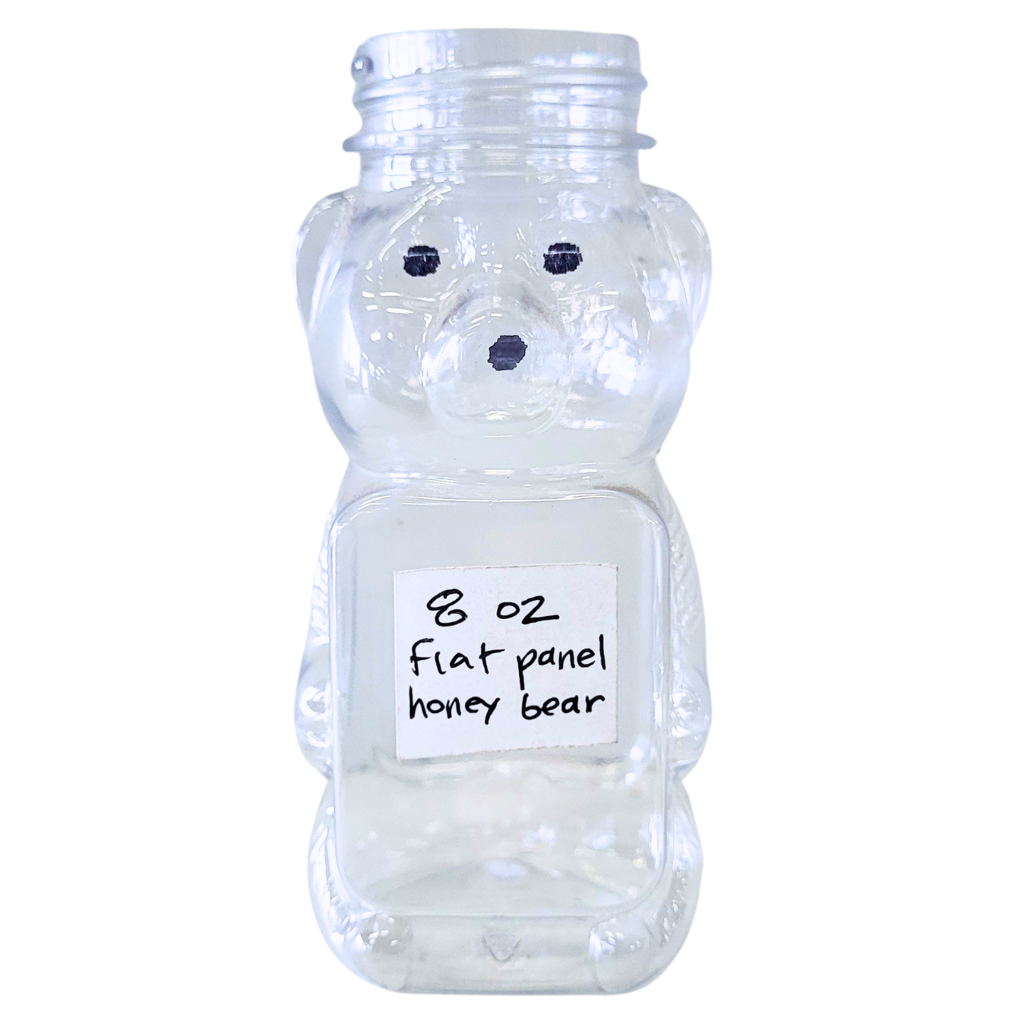 8 oz Plastic Flat Panel Honey Bears