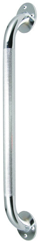 Knurled Chrome Grab Bar 12 Inch - Non-Slip Grip, Heavy Duty