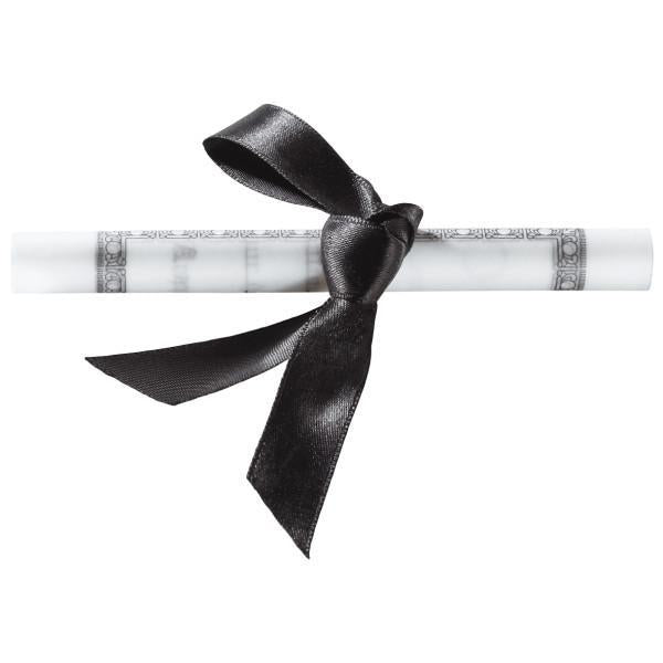 Graduation Diploma with Black Ribbon