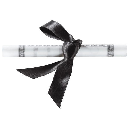 Graduation Diploma with Black Ribbon